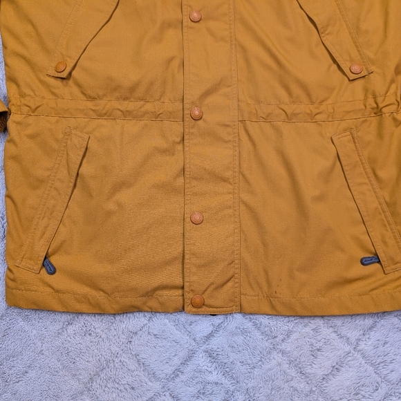 Eddie Bauer Jacket Mens M Yellow Gold Parka Field Barn Weatherproof Wool Lined - Picture 3 of 9